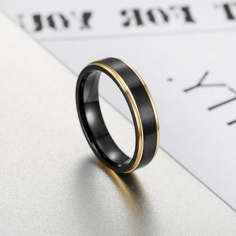 Contrast Titanium Steel Ring