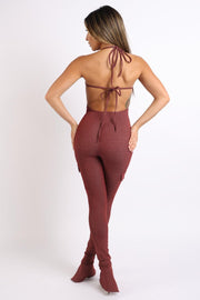 Cargo pocket halter jumpsuit - MerseSlay 