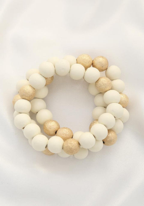 Metal Wood Bead Bracelet - MerseSlay 