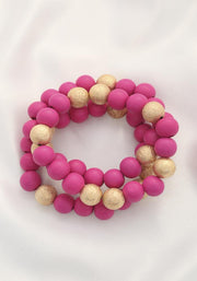 Metal Wood Bead Bracelet - MerseSlay 