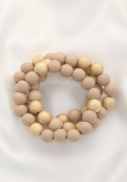 Metal Wood Bead Bracelet - MerseSlay 