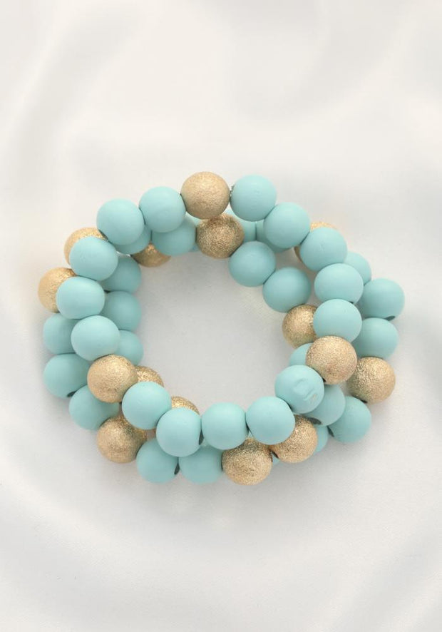 Metal Wood Bead Bracelet - MerseSlay 