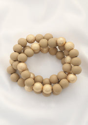 Metal Wood Bead Bracelet - MerseSlay 