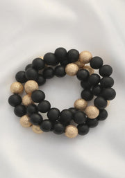 Metal Wood Bead Bracelet - MerseSlay 