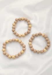 Metal Wood Bead Bracelet - MerseSlay 