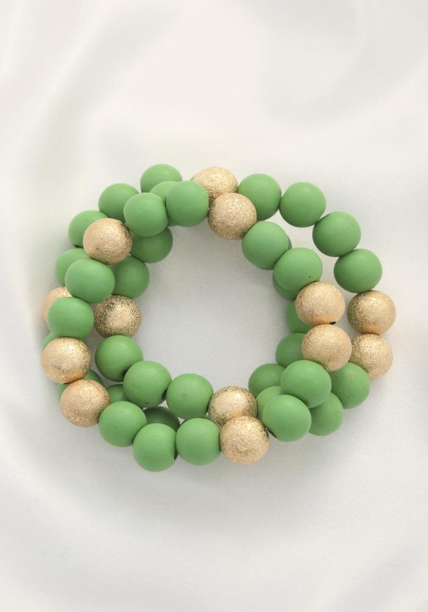 Metal Wood Bead Bracelet - MerseSlay 