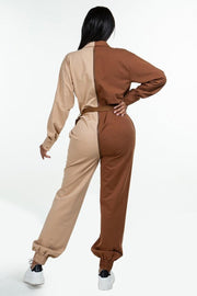 Long Sleeve Oversized Cozy Shirt Jumpsuit - MerseSlay 