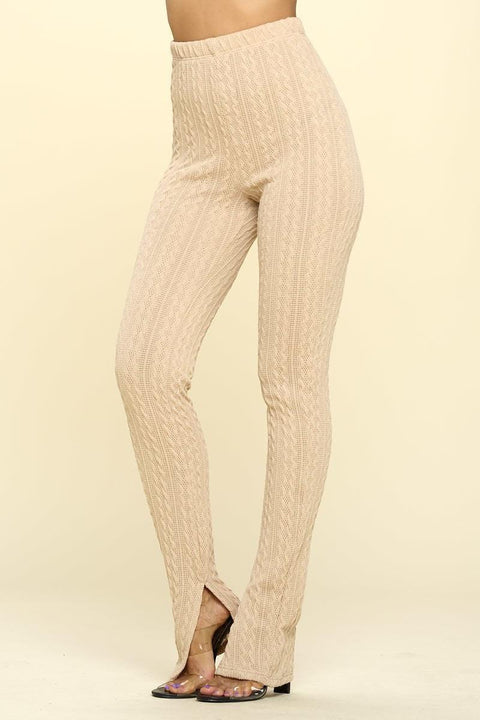 Knit High Rise Leggings - MerseSlay 