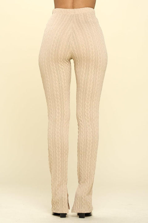 Knit High Rise Leggings - MerseSlay 