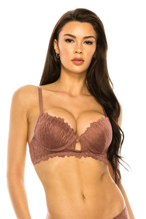 Coverage Lace Trim Bra - MerseSlay 