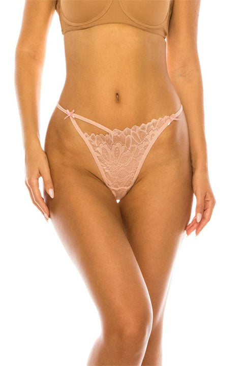 Floral Lace Thong - MerseSlay 